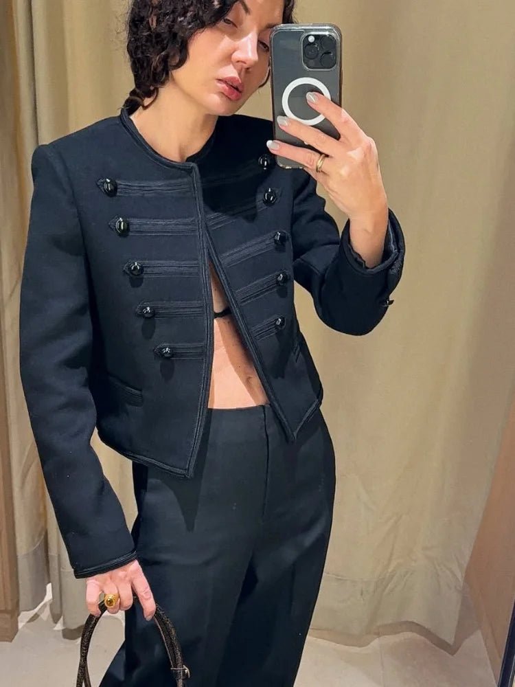 Chaqueta Napoleónica Sheila Negra