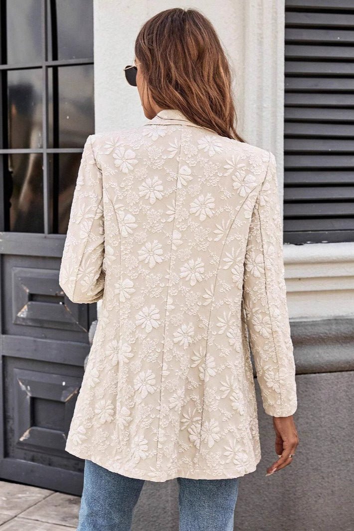 Blazer jacquard Nadia de un botón