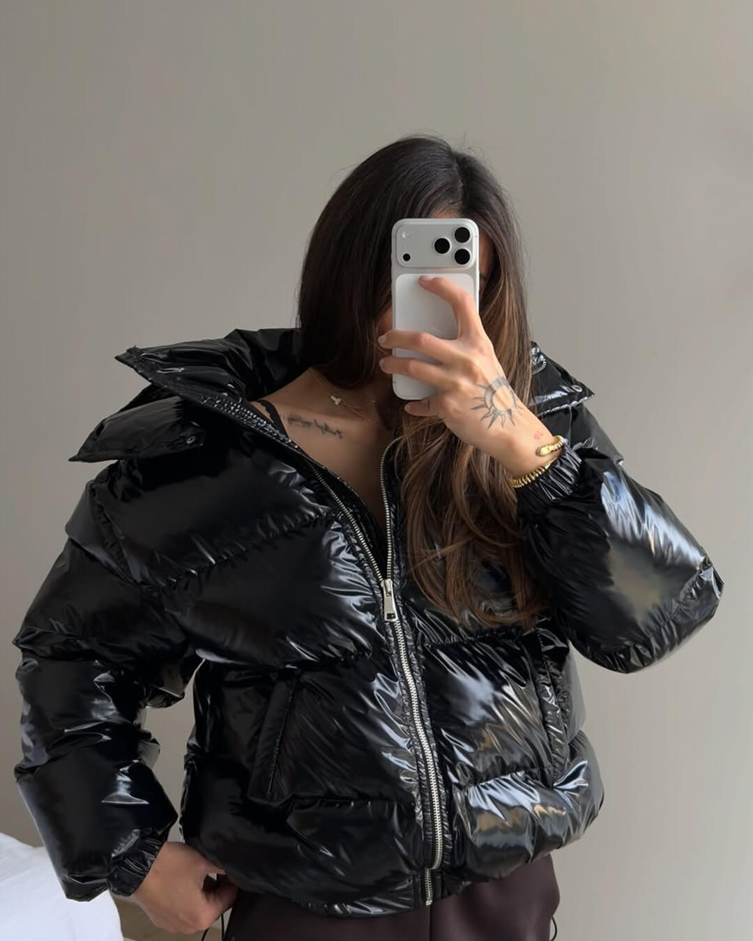 Chaqueta acolchada con capucha Geraldine
