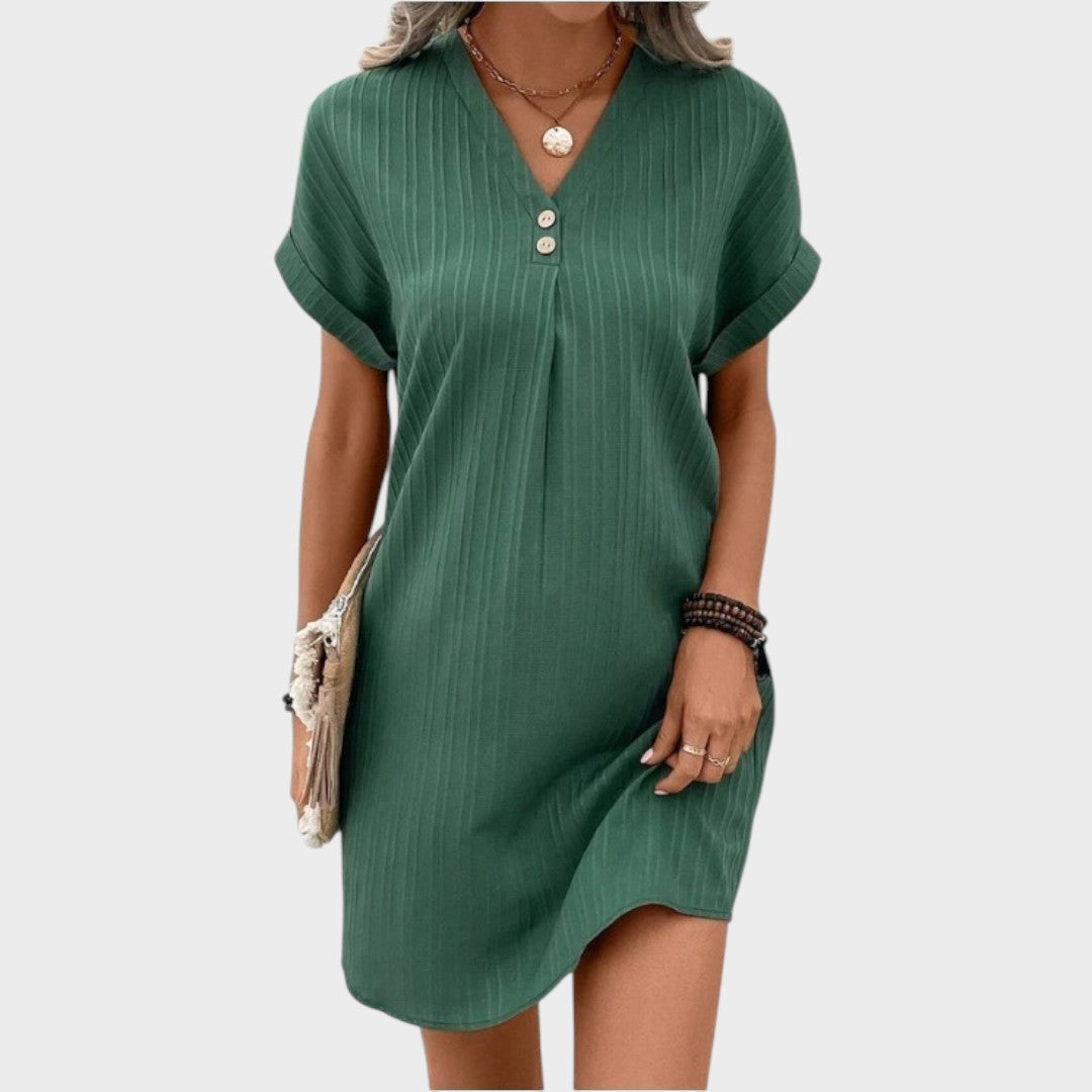 Atália | Cómodo vestido con cuello en V