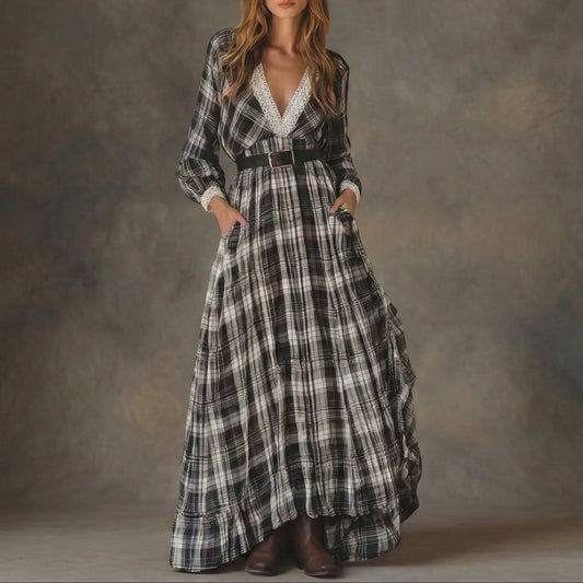 Marisela | Vestido de Cuadros