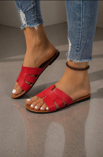 SANDALIAS PLANAS GEOMÉTRICO