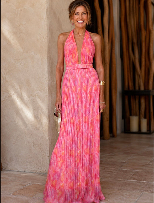VESTIDO PLISADO ELEGANTE