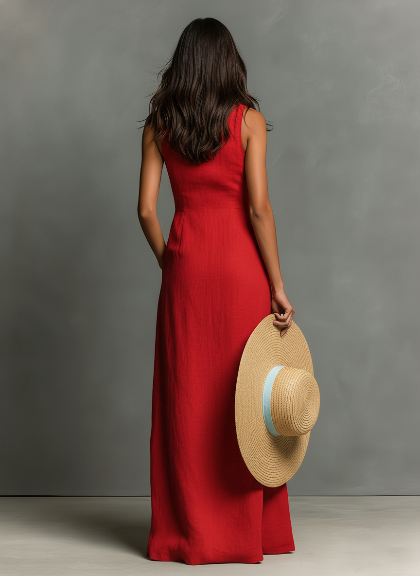 VESTIDO CAMISA DE LINO