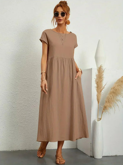 VESTIDO MEDIO FLUIDO ATEMPORAL