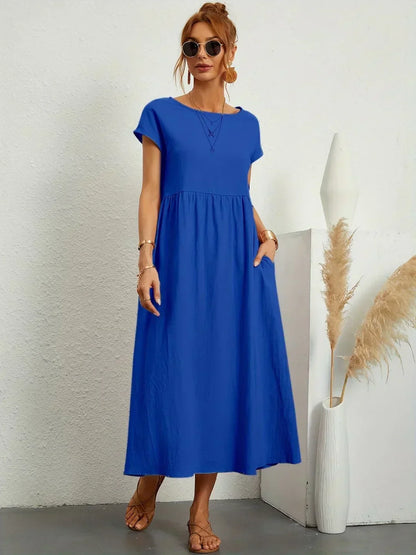 VESTIDO MEDIO FLUIDO ATEMPORAL