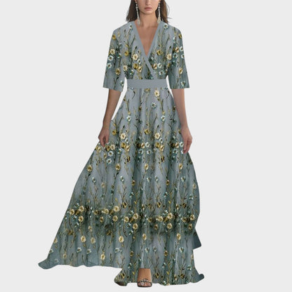 Helena | Maxivestido con deslumbrante estampado floral