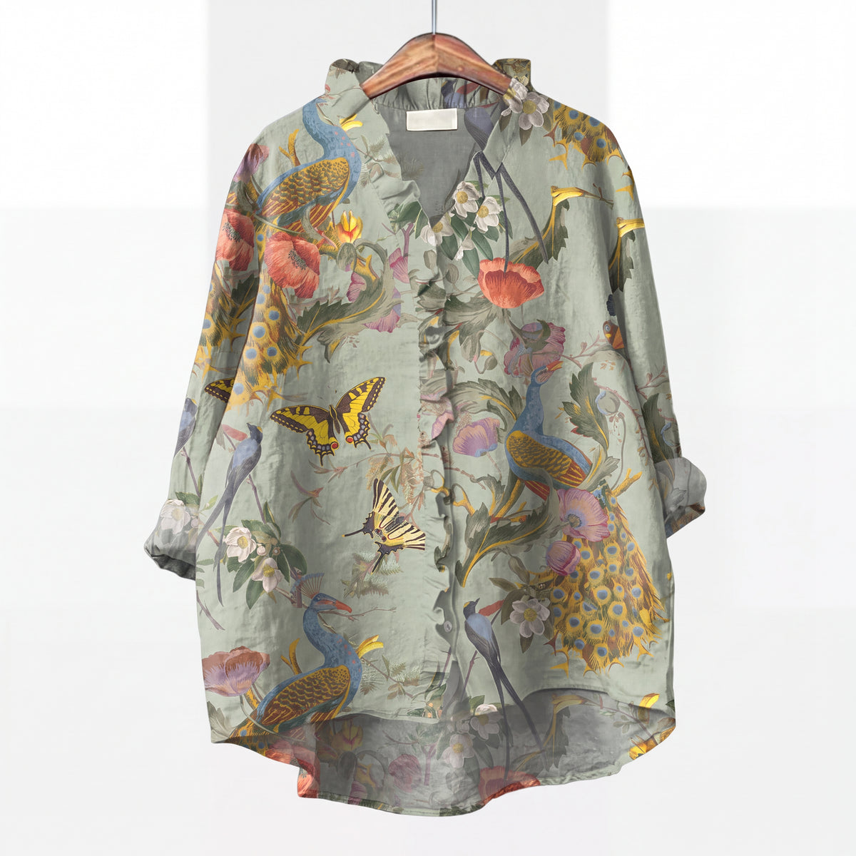 LYANDRA | Blusa con Estampado Botánico Exótico