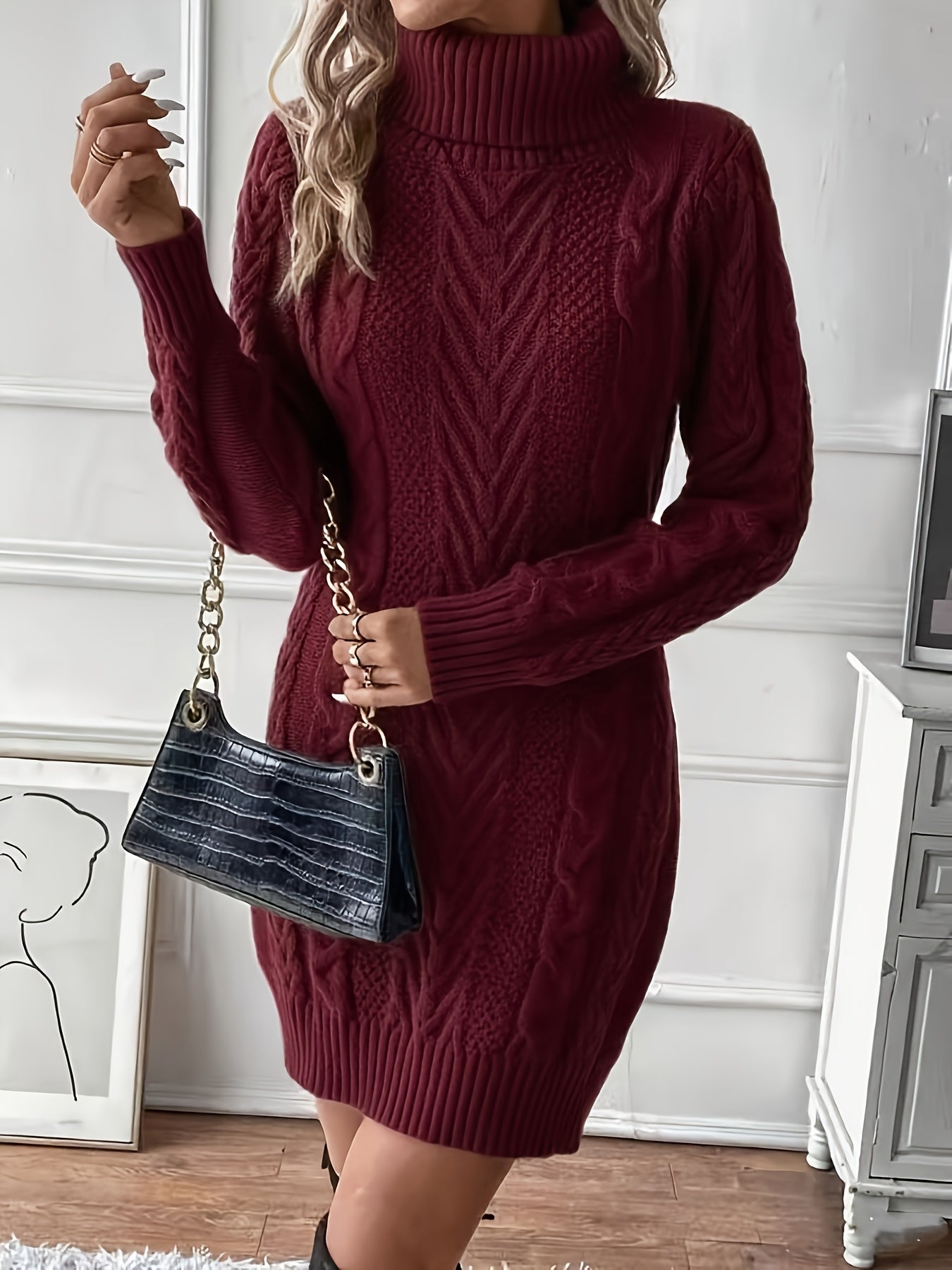 Milanda - Vestido De Punto Trenzado