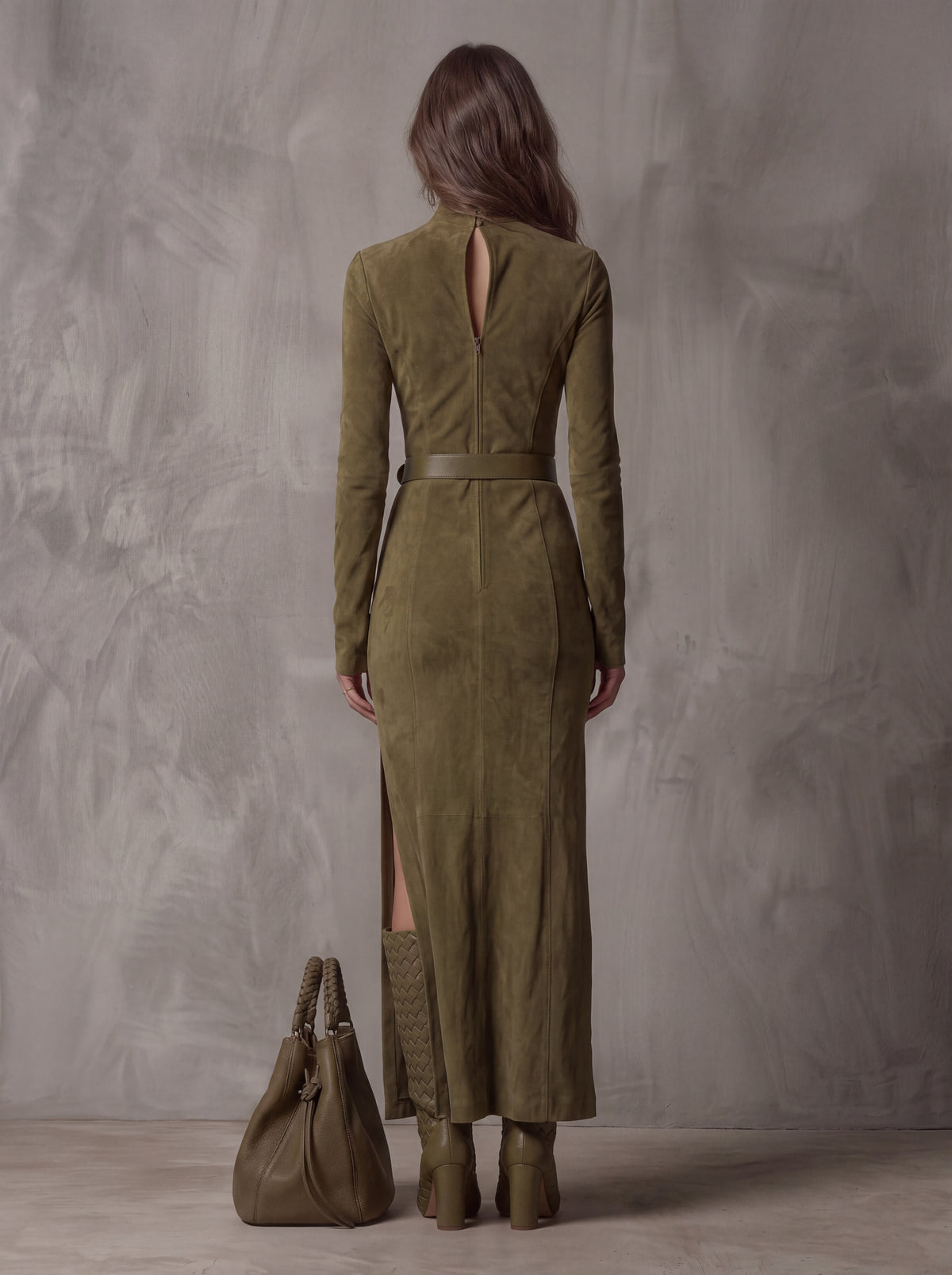 Leonor | Vestido Maxi de Ante