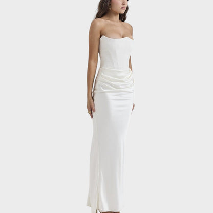 Flora | Vestido de Satén Con Top Incorporado