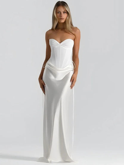 Élodie™ – Vestido Largo de Verano Europeo con Conjunto Elegante de 3 Piezas