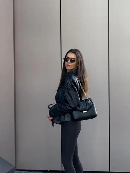 Gabardina Corta de Polipiel Alma