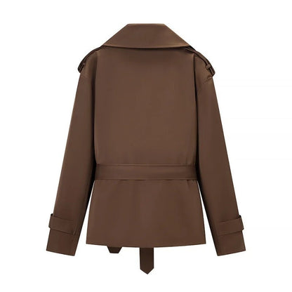 Adinda Cropped Trench Coat