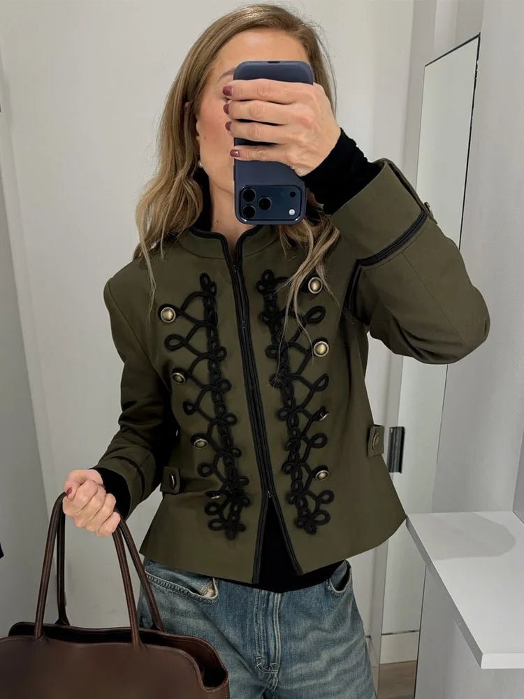 Chaqueta Napoleon Becky con hebilla de nudo de cuerda
