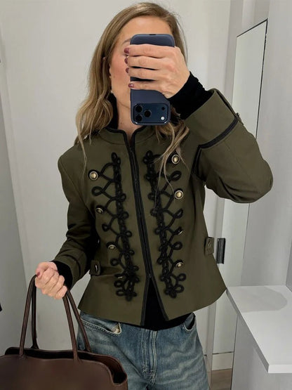 Chaqueta Napoleon Becky con hebilla de nudo de cuerda