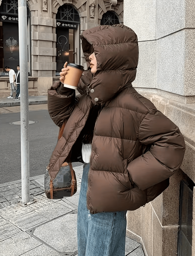 Adaure Chaqueta Acolchada Gruesa con Capucha