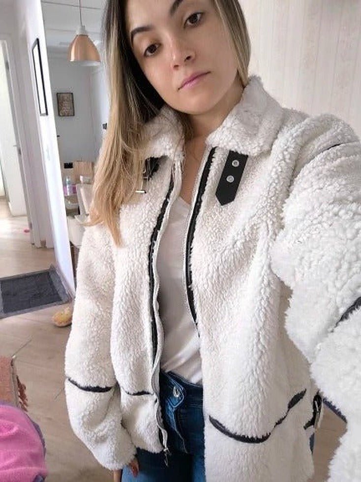 Chaqueta bomber de bouclé Chantal