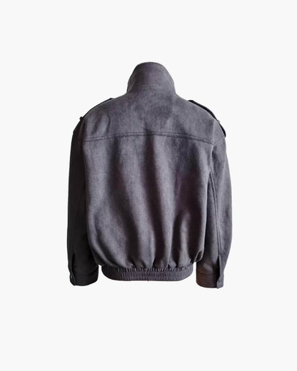 Chaqueta Charice de ante sintético con cuello alto