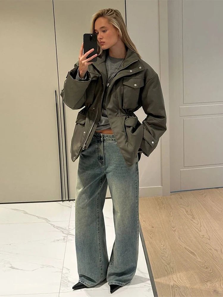 Chaqueta Utility con Cintura Elástica Cressida