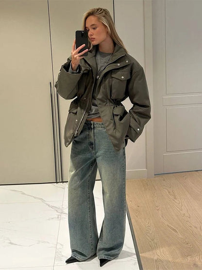 Chaqueta Utility con Cintura Elástica Cressida