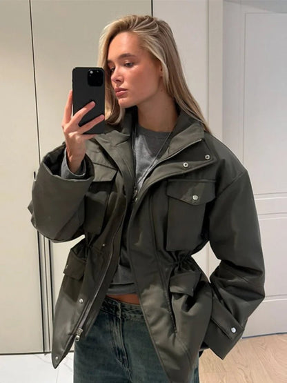 Chaqueta Utility con Cintura Elástica Cressida