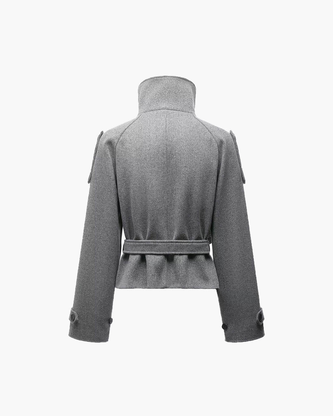 Gabardina Corta de Cuello Alto Debbie