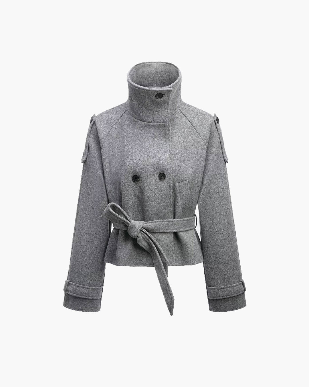 Gabardina Corta de Cuello Alto Debbie
