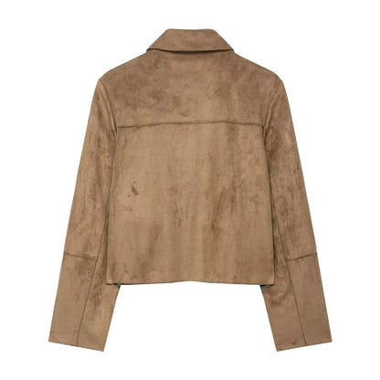 Chaqueta de ante sintético Elara