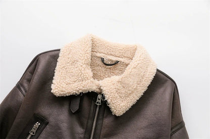 Chaqueta de piel sintética Elora