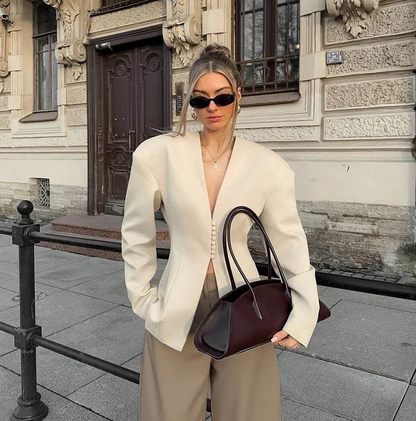 Blazer slim acolchado Isadora