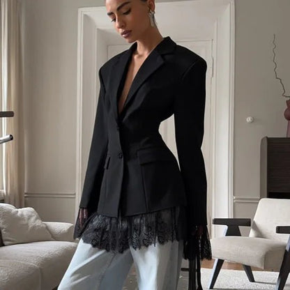 Blazer Joanna con detalles de encaje
