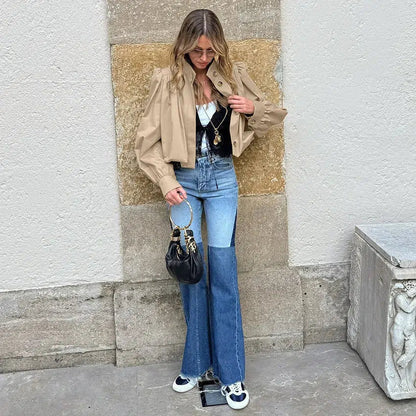 Chaqueta Karina corta plisada