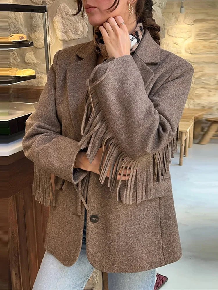Blazer Marcelle con flecos