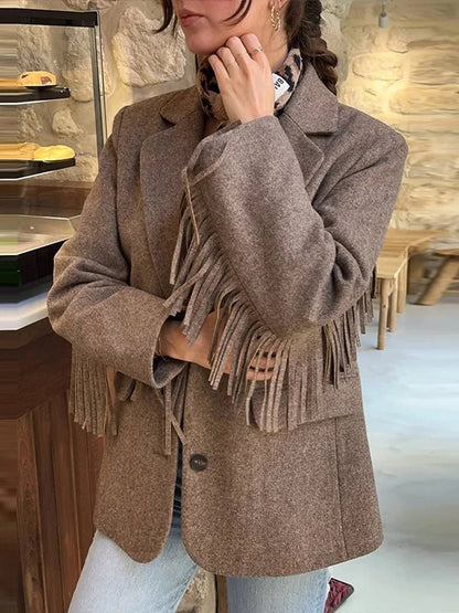 Blazer Marcelle con flecos