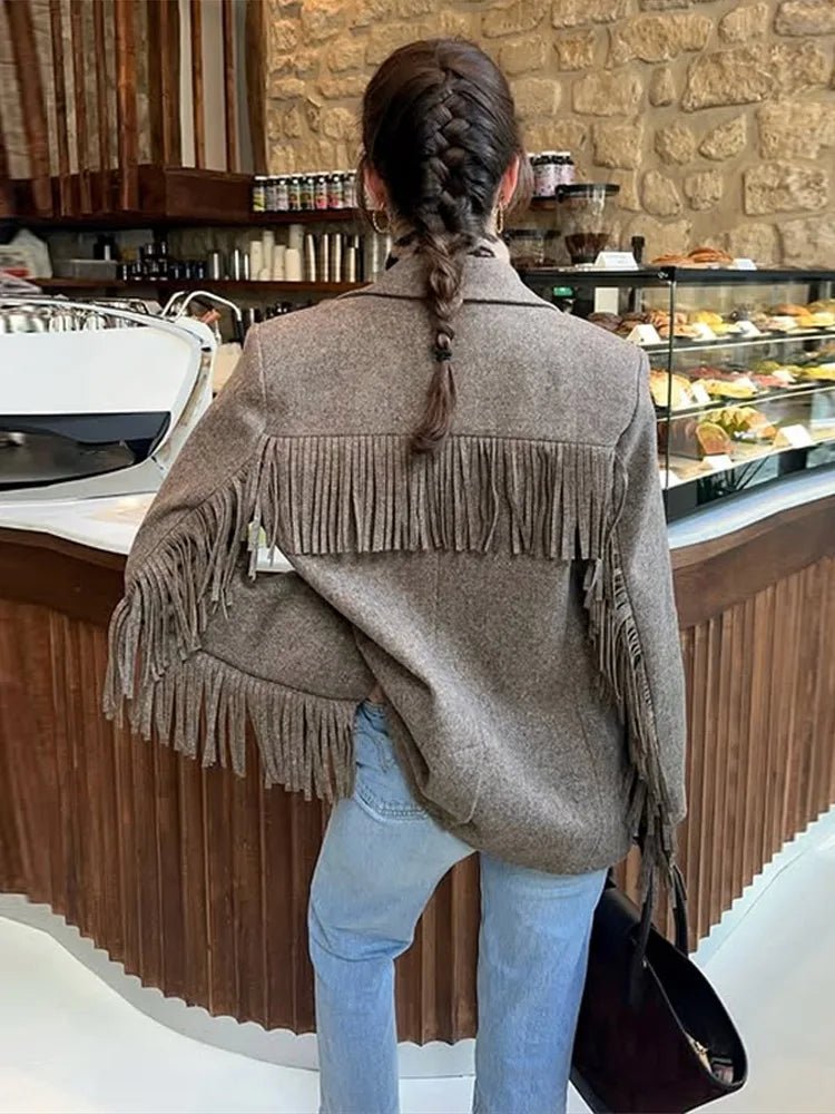 Blazer Marcelle con flecos