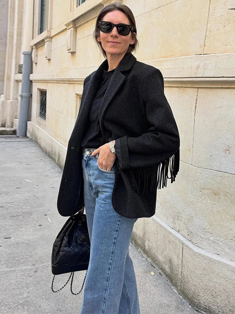 Blazer Marcelle con flecos