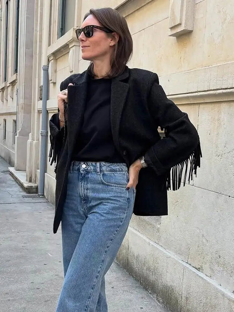 Blazer Marcelle con flecos