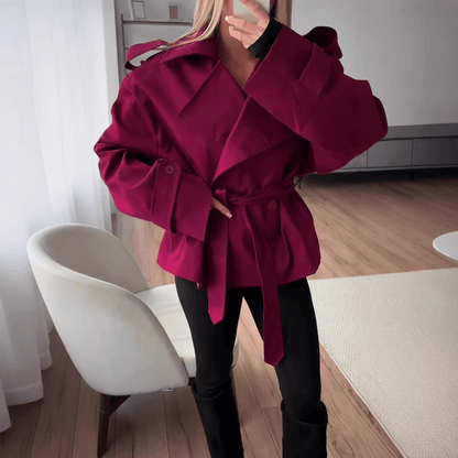 Gabardina Corta con Cinturón Molly