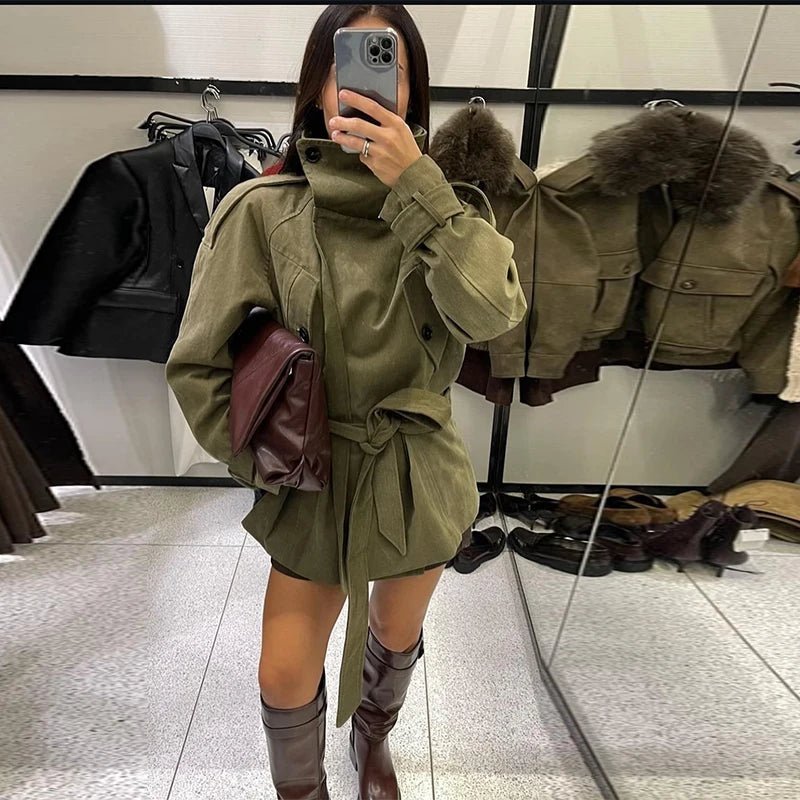 Gabardina Sophia con cinturón