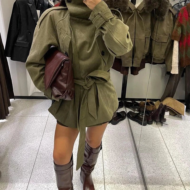 Gabardina Sophia con cinturón