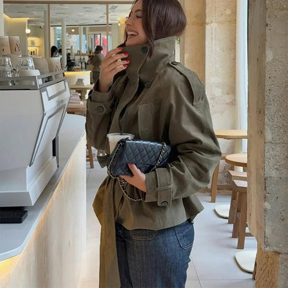 Gabardina Sophia con cinturón