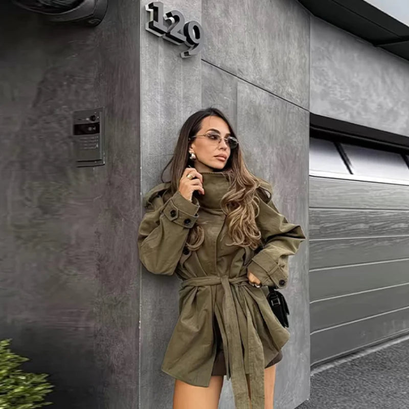 Gabardina Sophia con cinturón