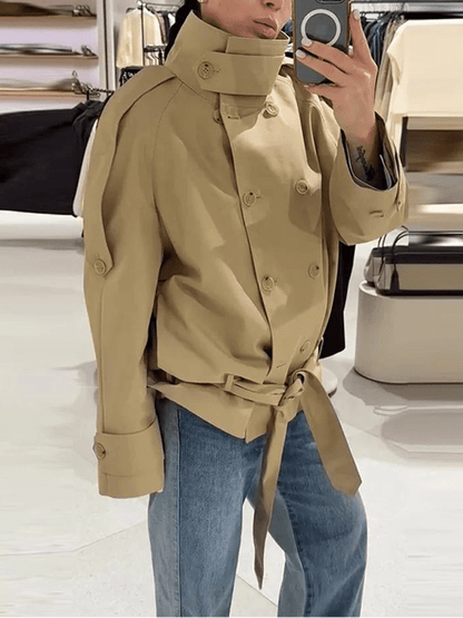 Gabardina Corta con Cordones Phoebe