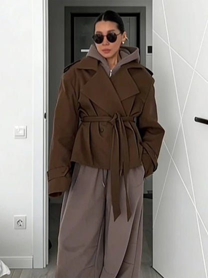 Gabardina Corta con Cordones Sandy