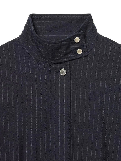 Chaqueta Saskia de rayas con cuello alto