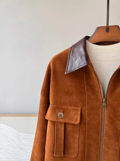 Chaqueta Sharmaine entallada de ante sintético