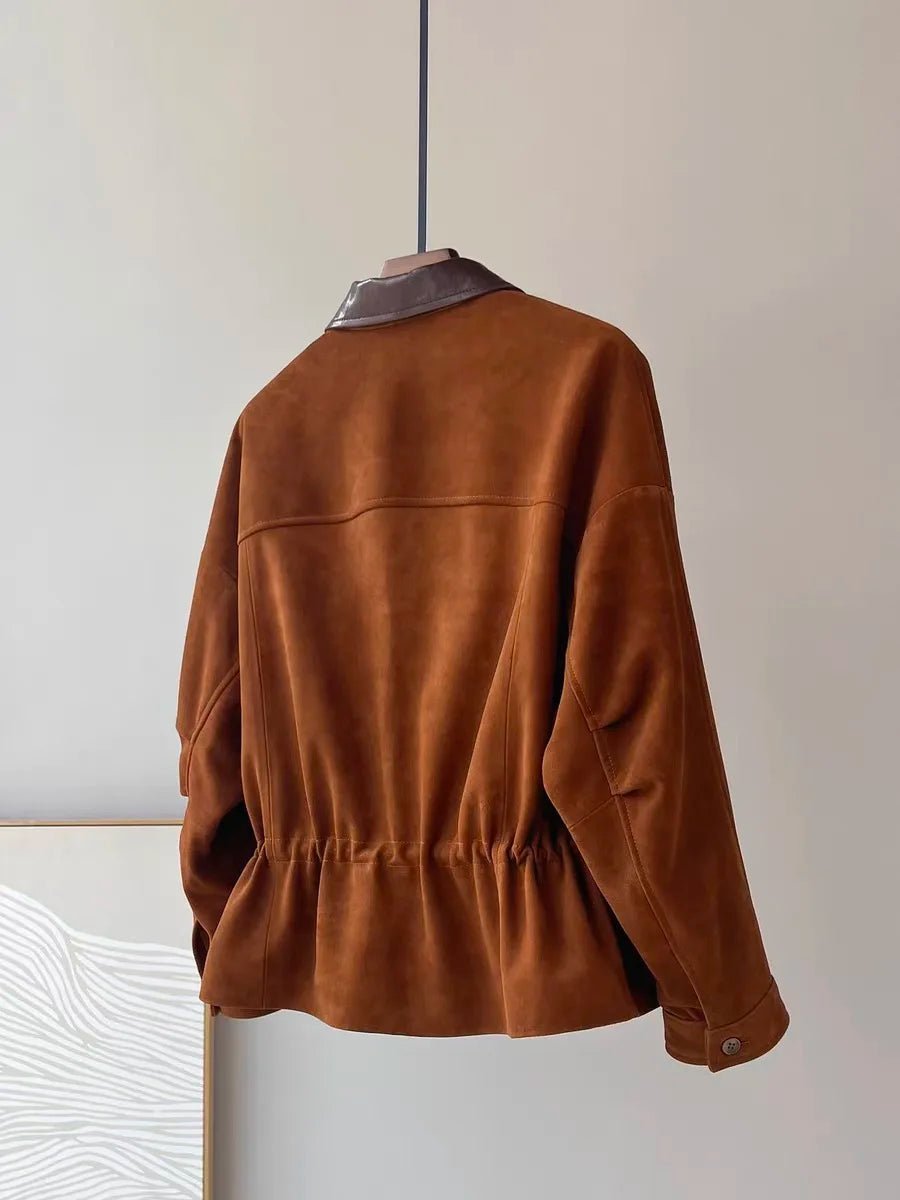 Chaqueta Sharmaine entallada de ante sintético