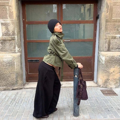Gabardina Corta con Cinturón Thea