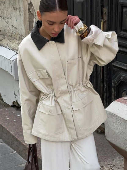 Chaqueta Oversize con Cordón Therese